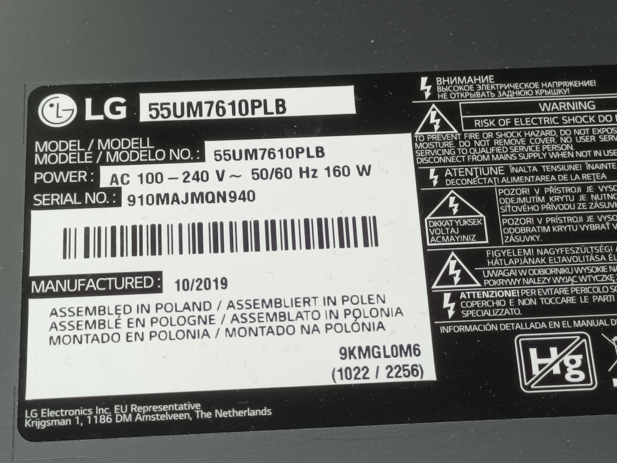 Kit Tiras LED de LG55UM7610PLB, (SKU-249)