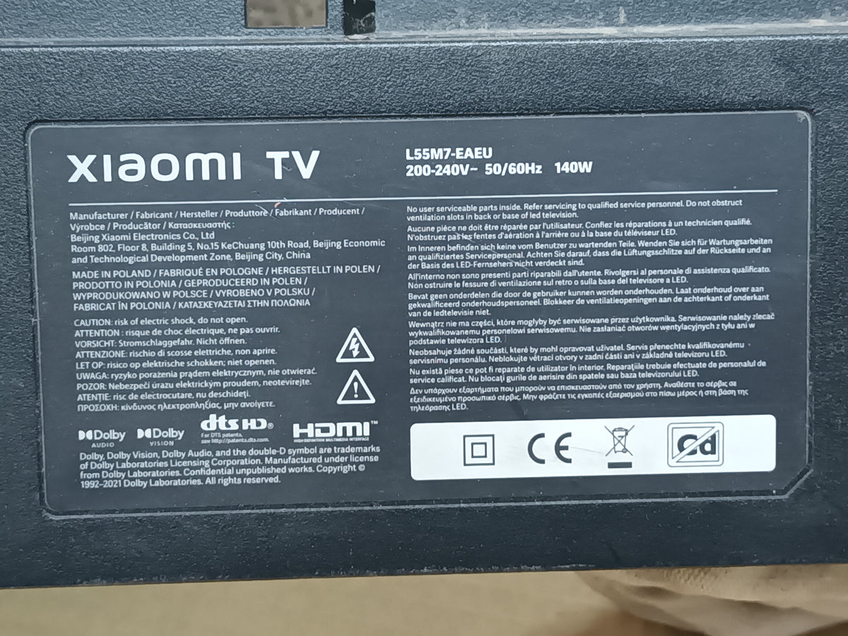 TD.MT9612.795 de XIAOMI L55M7-EAEU