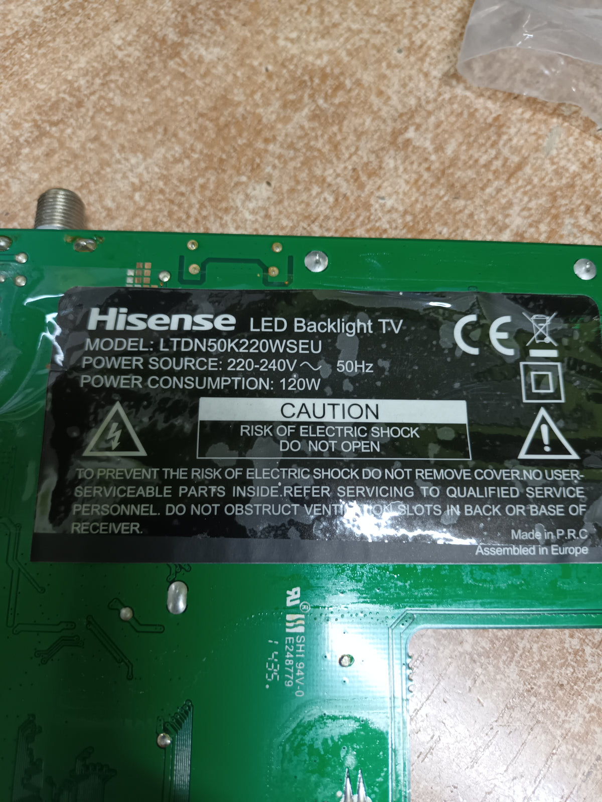 soporte, pies de HISENSE LTDN50K220WSEU