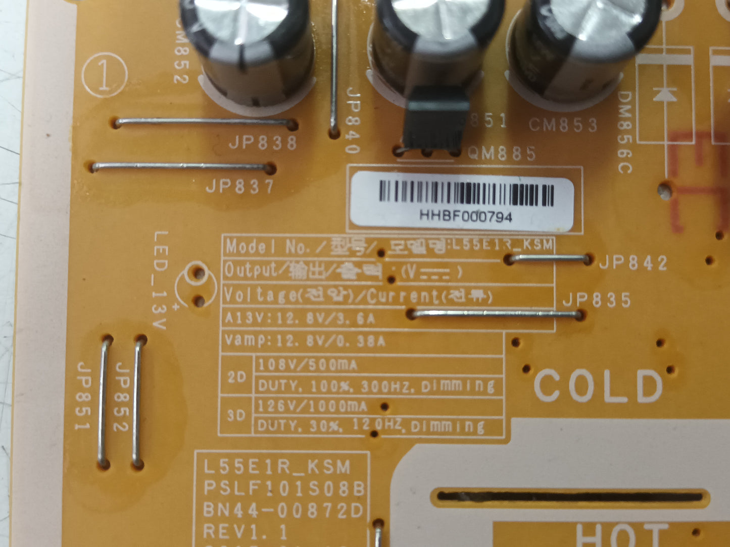 BN44-00806A, de tv Samsung UE55M6305AK,