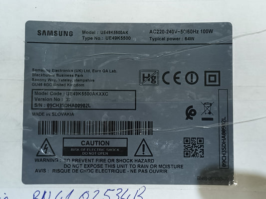 BN94-10944S, de Samsung UE49K5500AK