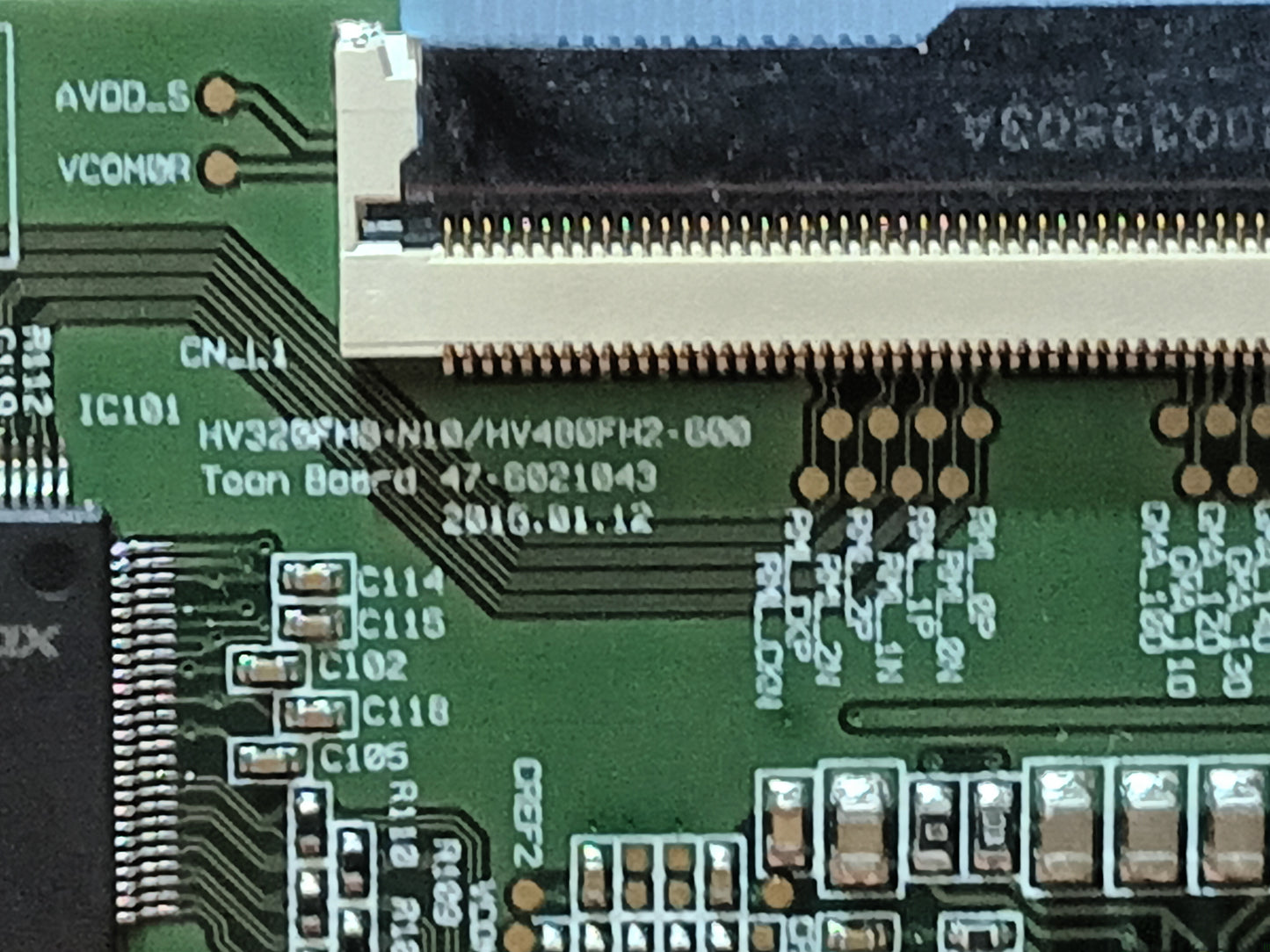 PLACA T-COM, HV320FH0-N10,  de TV Samsung UE32T5303,