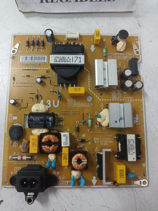 EAX6729001(1.6) de tv LG43UN71006LB,