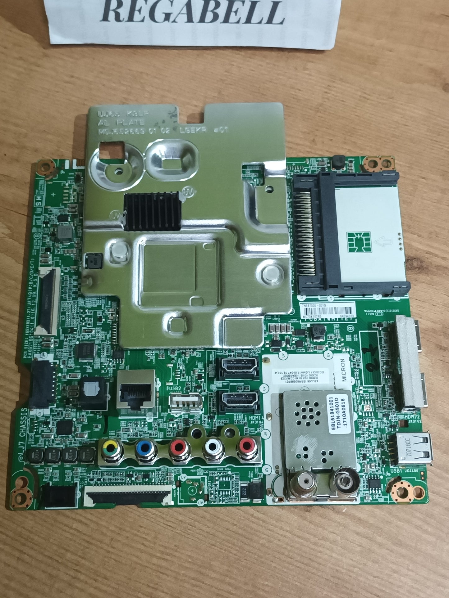 PLACA MAIN, EAX67166104(1.2), EBT64594103, de TV LG43UJ701V,