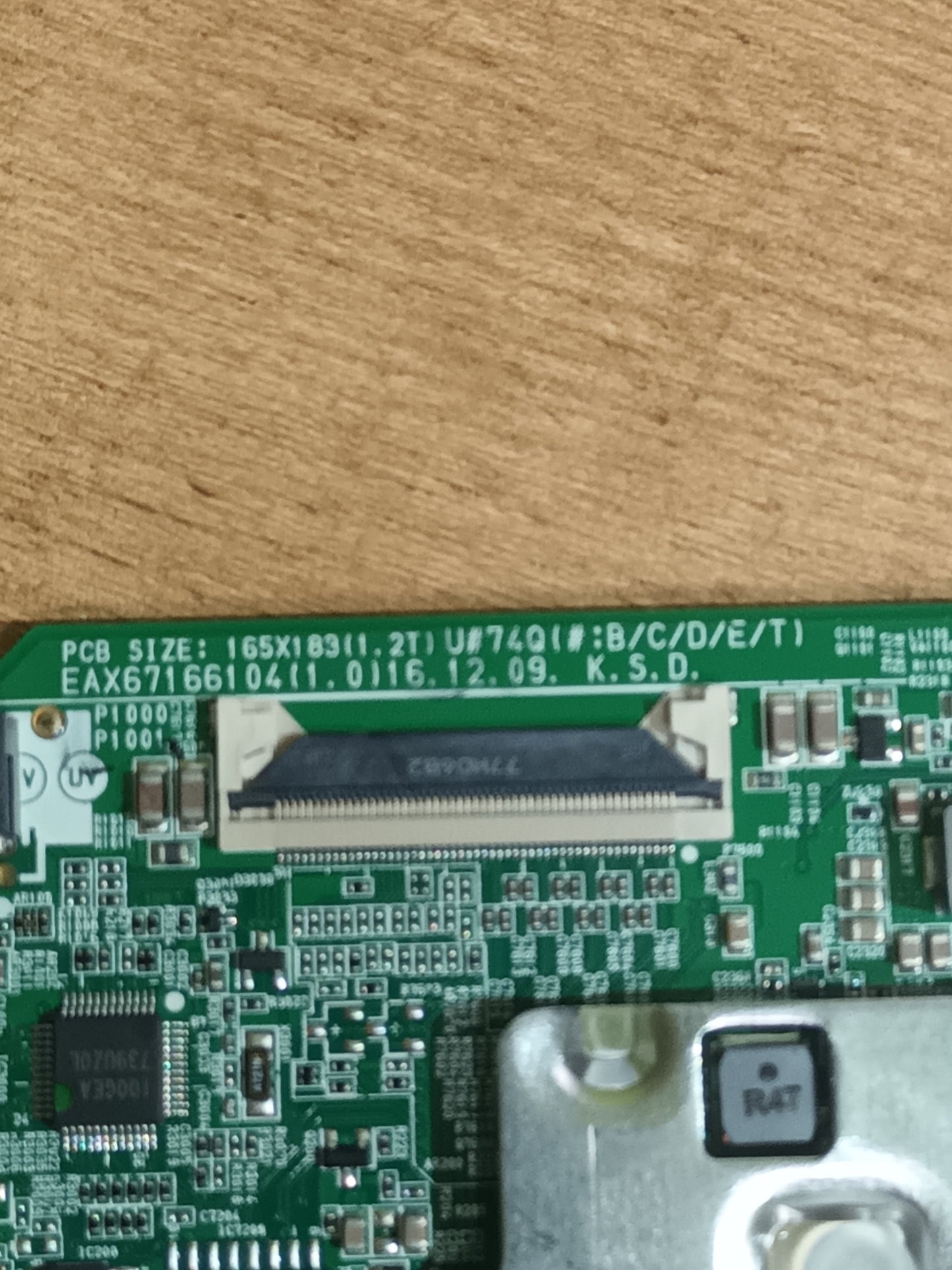 PLACA MAIN, EAX67166104(1.2), EBT64594103, de TV LG43UJ701V,