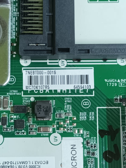PLACA MAIN, EAX67166104(1.2), EBT64594103, de TV LG43UJ701V,