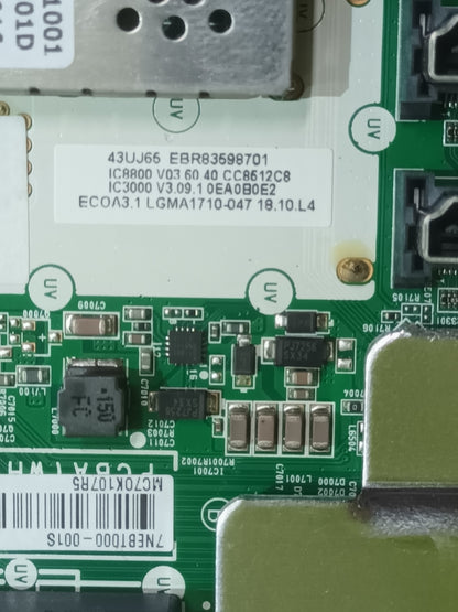 PLACA MAIN, EAX67166104(1.2), EBT64594103, de TV LG43UJ701V,