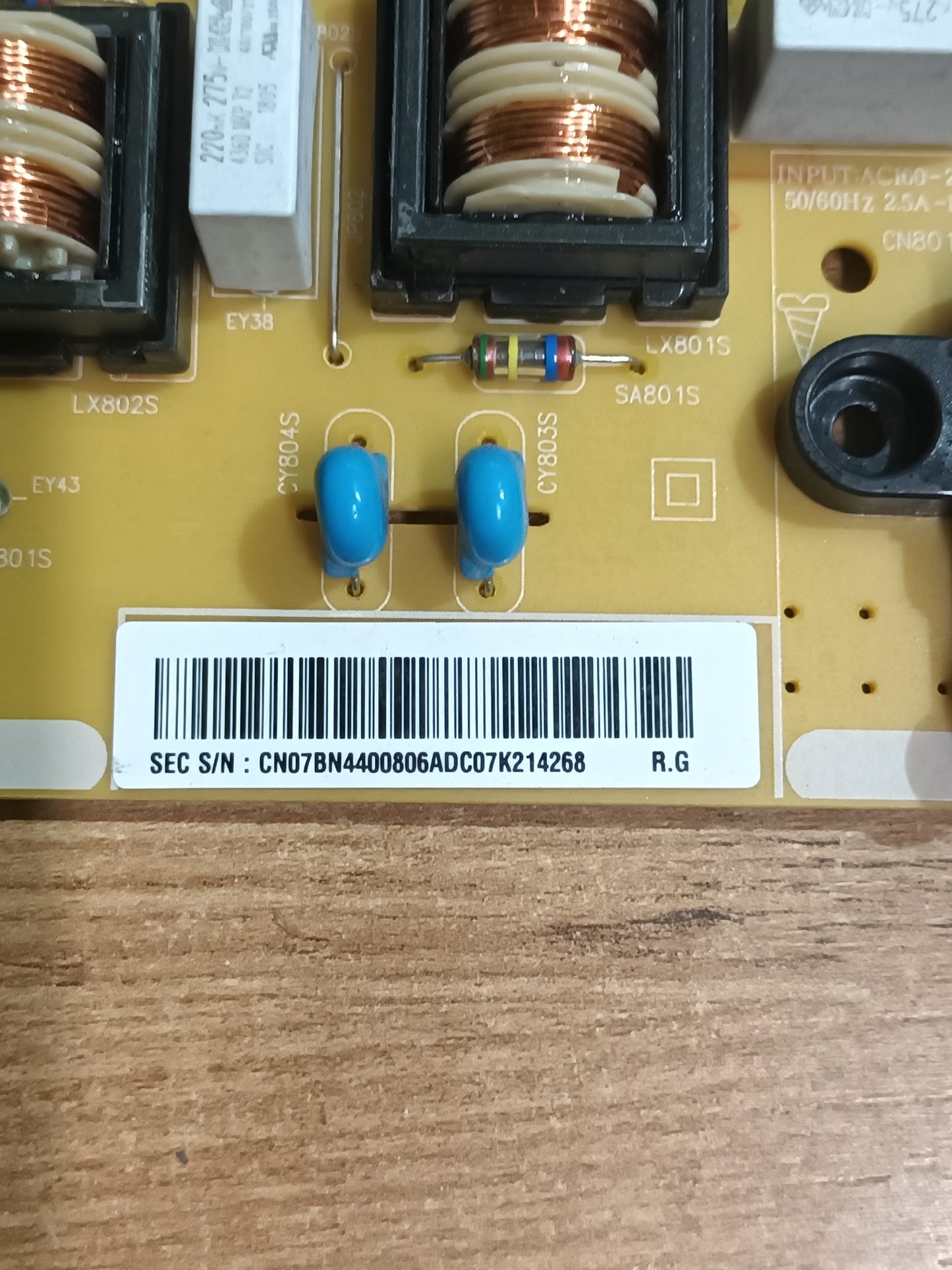 Fuente alimentación BN44-00806A, de tv Samsung UE40MU6102K,
