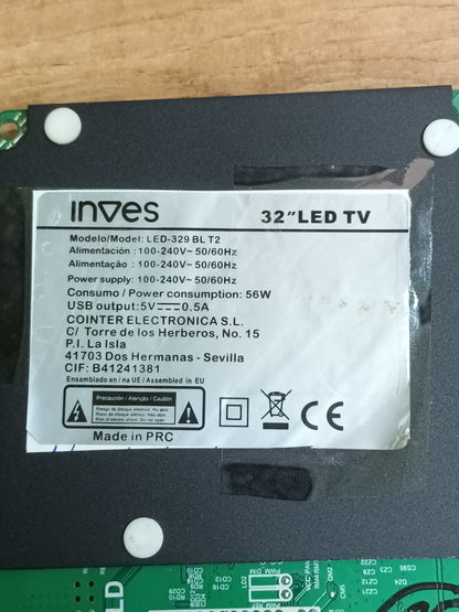 PLACA MAIN, TP.MS.3663S.PB81, de tv INVES LED329 BL T2