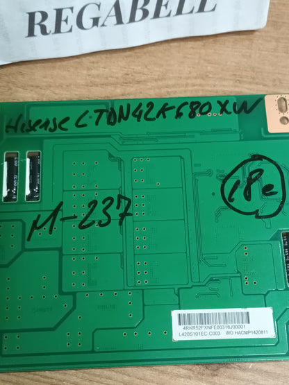 C390S01E01C, PLACA LED, de tv HISENSE, LTDN42K680XW,&nbsp;