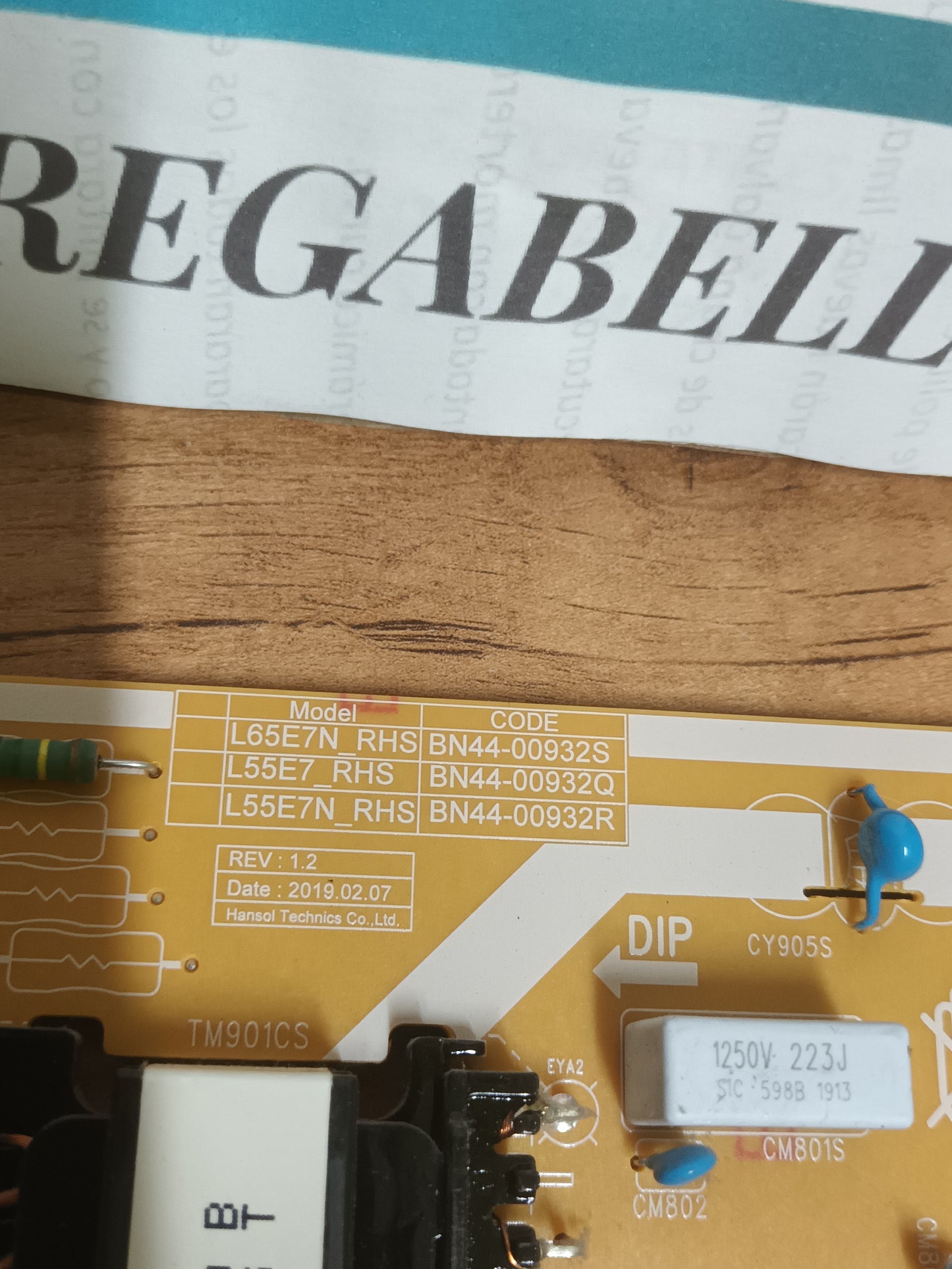 BN44-00932Q, de Samsung UE50RU7475U