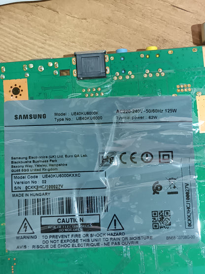 PLACA MAIN, BN41-02528A, BN94-11233L, de tv SAMSUNG UE40KU6000K