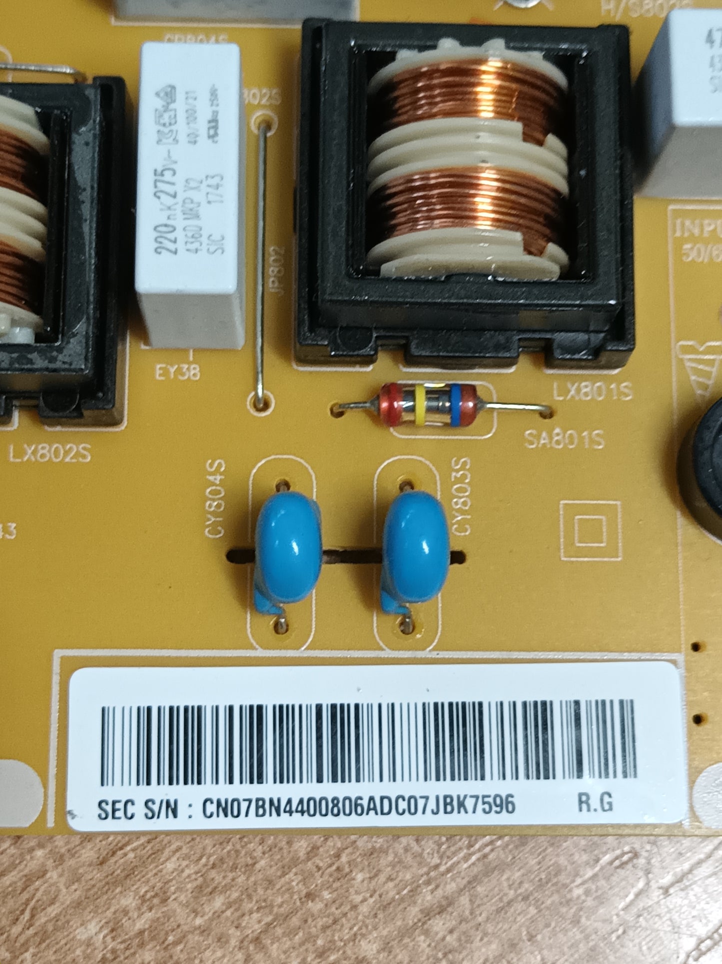 BN44-00806A, de TV Samsung UE40MU6105K,
