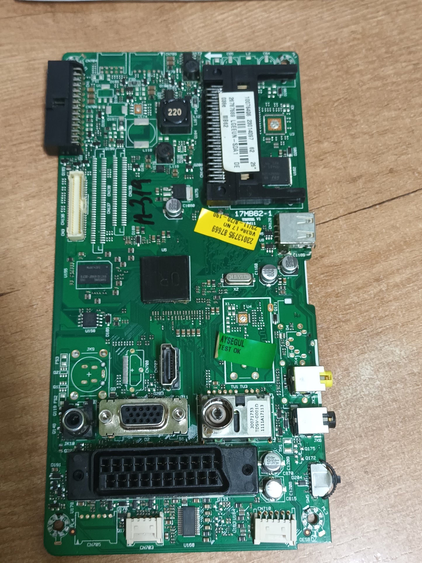 PLACA MAIN, 17MB62-1, de tv OK OLE261-B D4