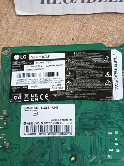 Placa main, EAX69830902(1.1), EBT66961803 , de tv LG55UQ751C0LF, NUEVA SIN USAR