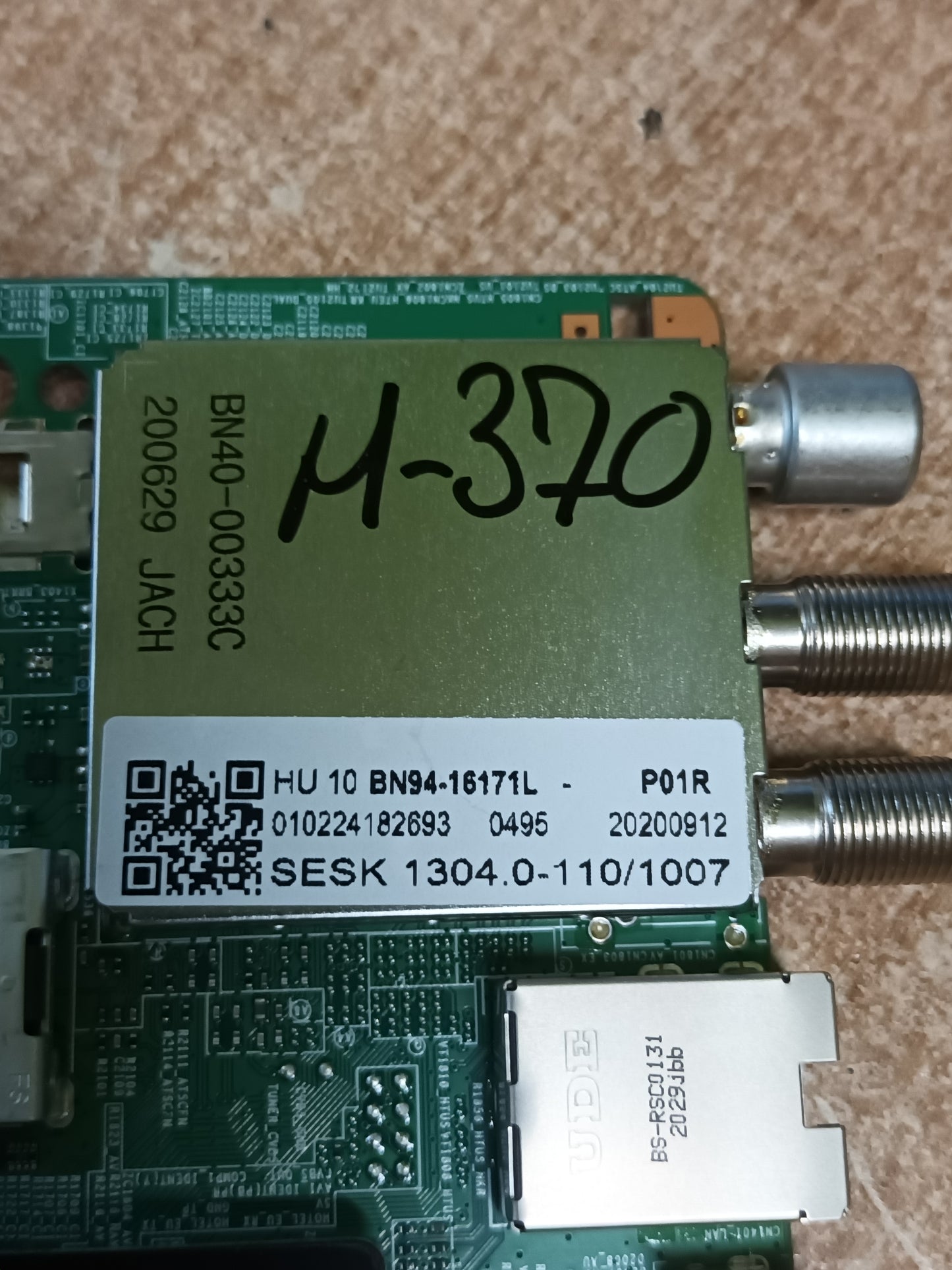 PLACA MAIN, BN41-02749A, BN94-16171L, de tv SAMSUNG UE50NU8075T, NUEVA SIN USAR