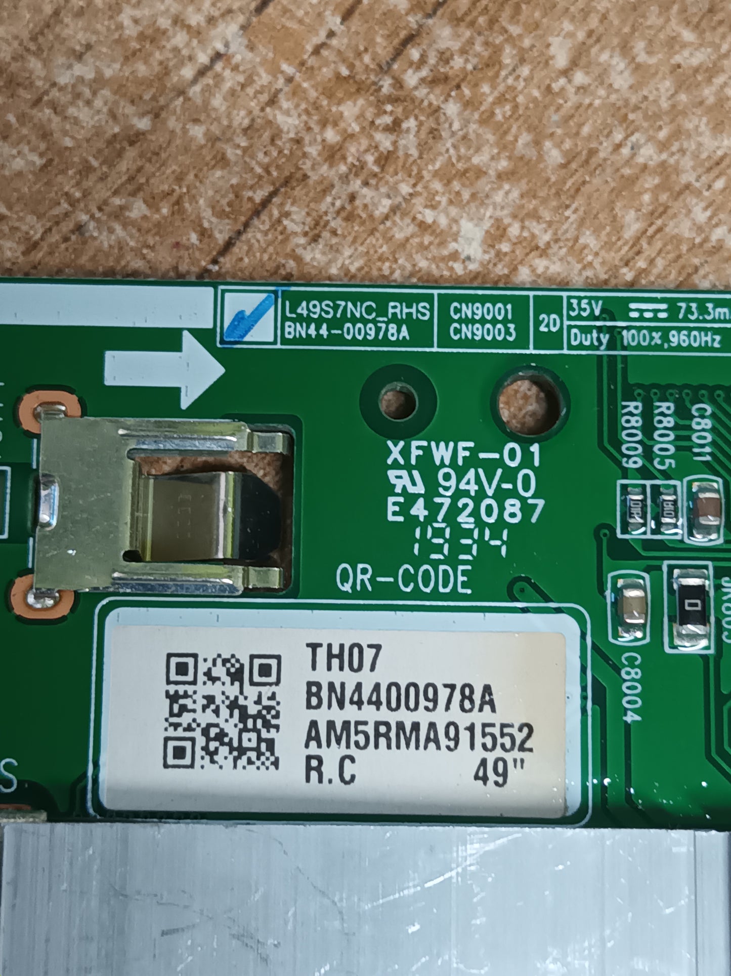 PLACA INVERTER, BN44-00978A, de tv SAMSUNG QE49Q70RAT, NUEVA SI USAR