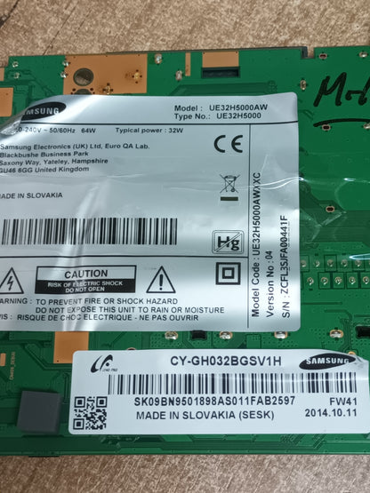 PLACA MAIN, BN41-02098B, BN94-07160U, de tv SAMSUNG UE32H5000