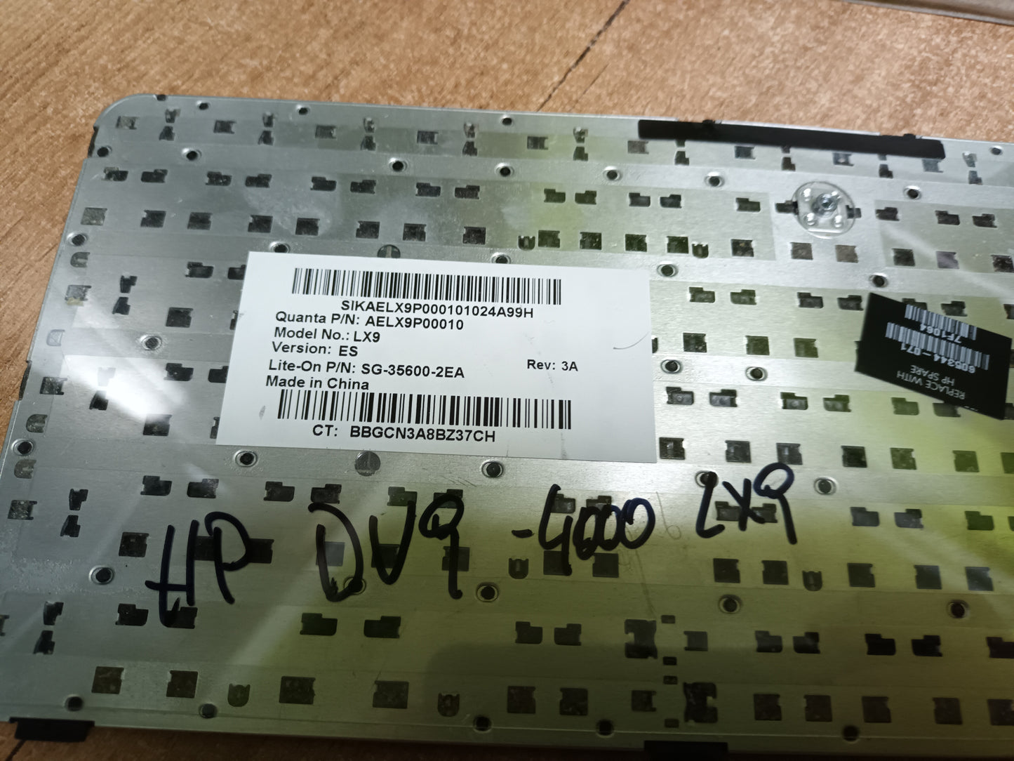 TECLADO, LX9, de HP DV9