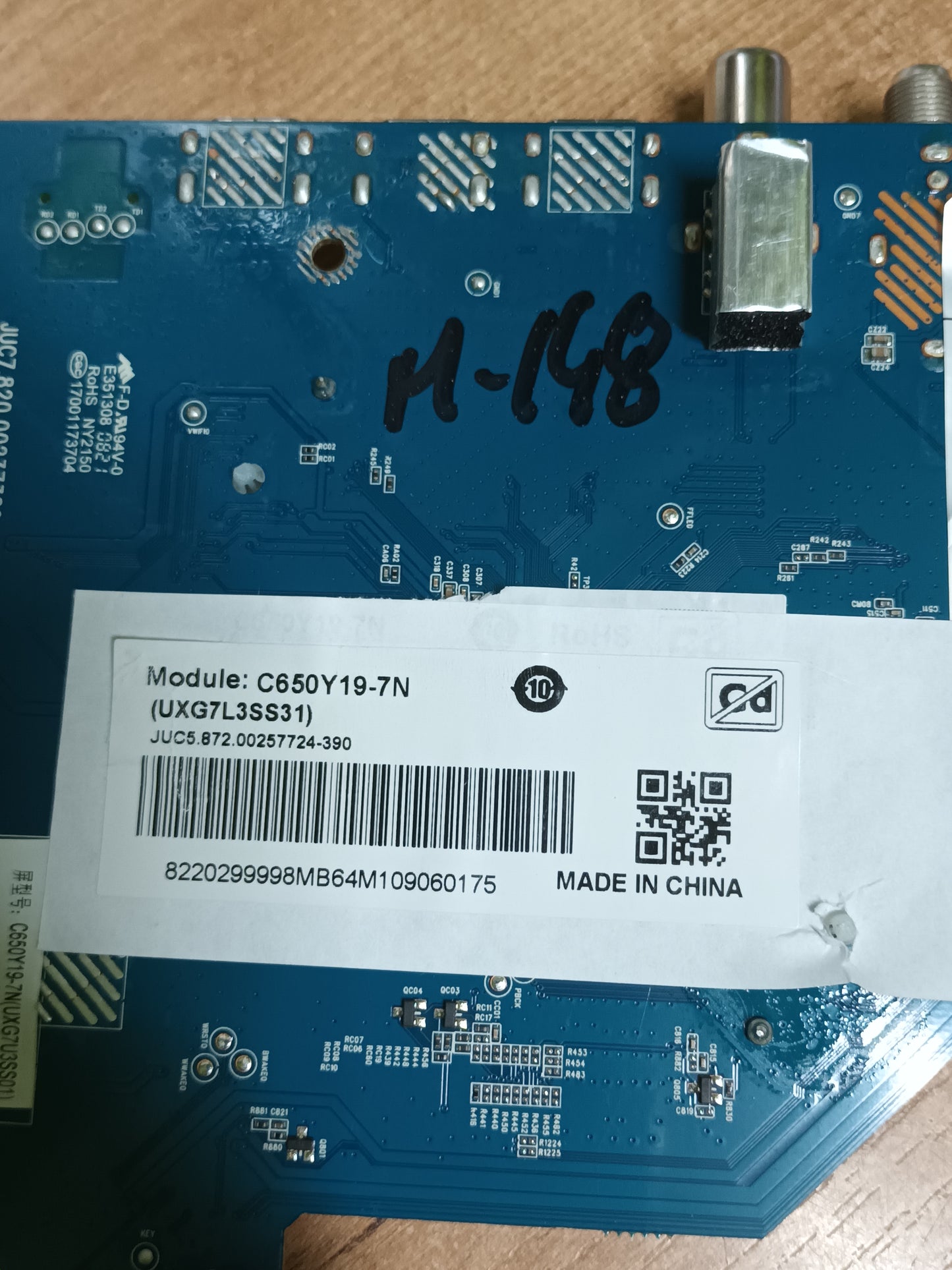 PLACA T-COM, E253117 , de TV OK ODL 65951UC-TAB, (NUEVA SIN USAR),
