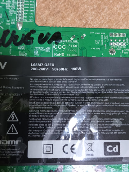 SHG6502F-248E, de tv XIAOMI TV L65M7-QZEU, NUEVA SIN USAR,