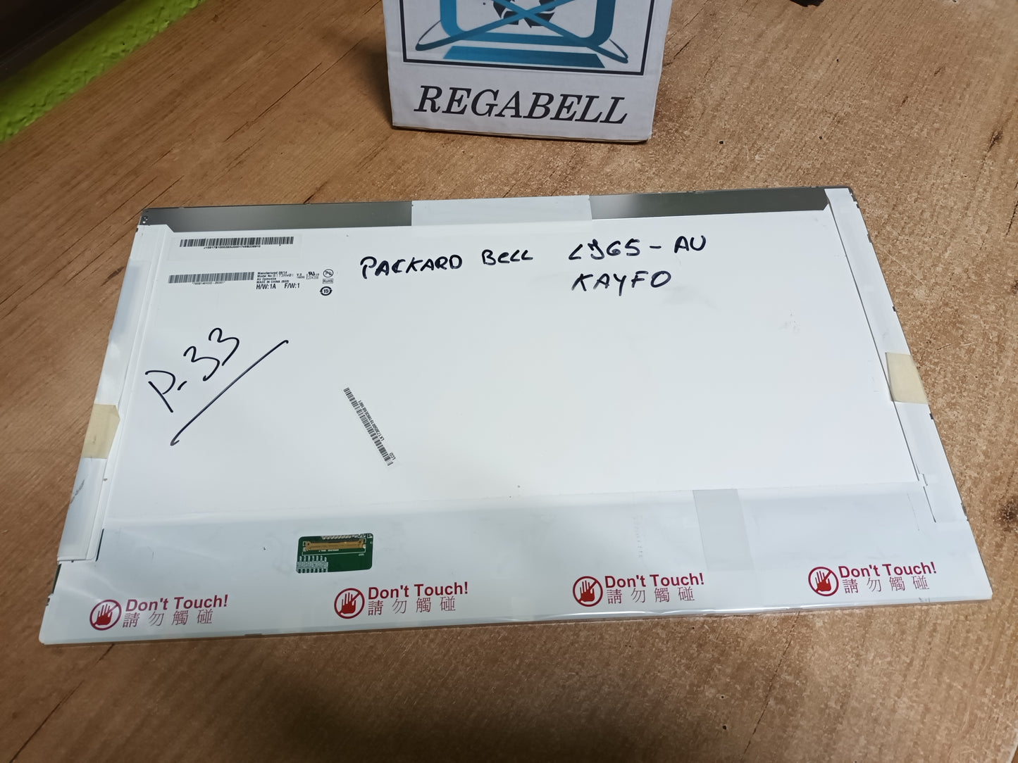 Pantalla N173RW01, V.0,  DE PAKARD BELL LJ65-AU, KAIFO