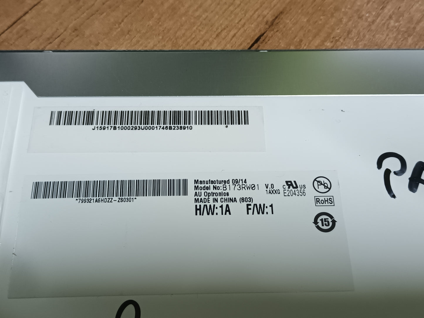 Pantalla N173RW01, V.0,  DE PAKARD BELL LJ65-AU, KAIFO