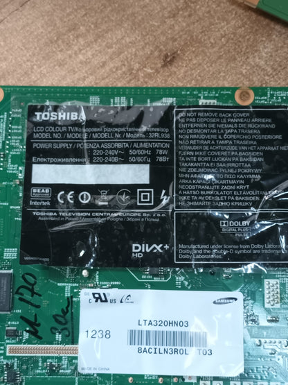 SSL320_3E2B, PLACA INVERTER LED,  de TV TOSHIBA 32RL938,
