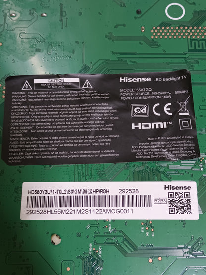 PLACA T-COM, RASG7.820.11117/R0H, de TV HISENSE 55A7GQ