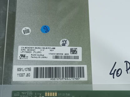 Pantalla LP173WD1 (TL) (N1), 40 Pines, BRILLO