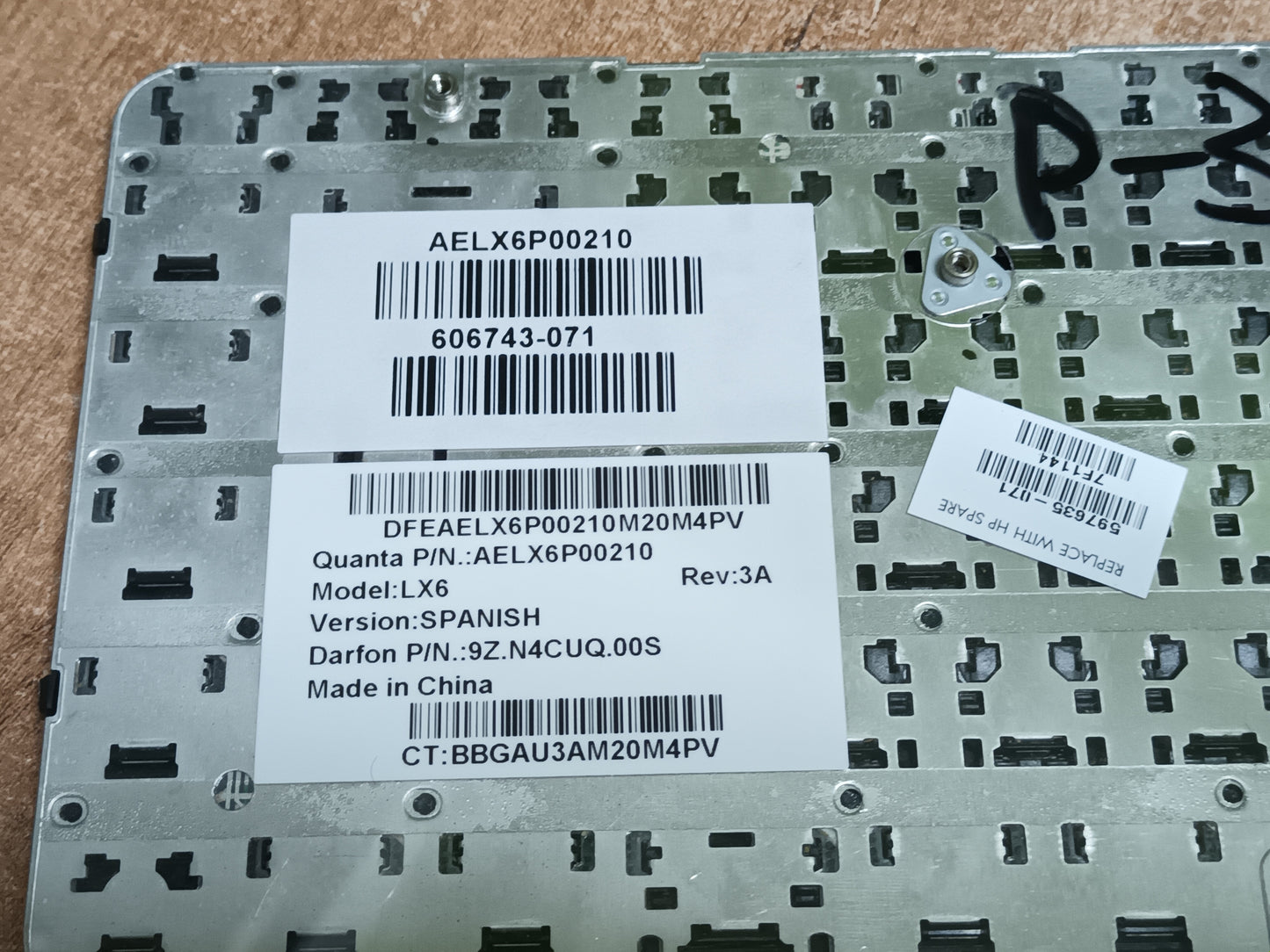 TECLADO HP DV6 SERIE 3000, REFERENCIA: AELX6P00210