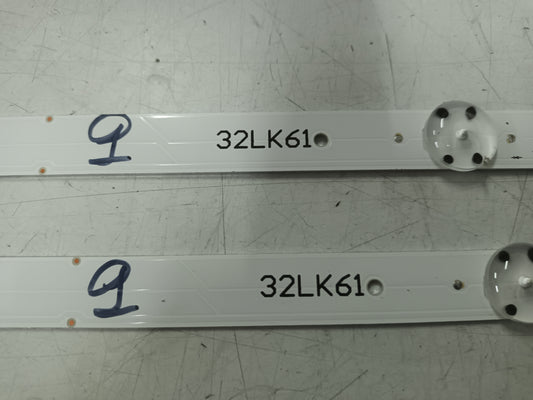 juego de 3 tiras de led de  LG32LK6100