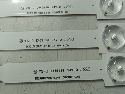juego de 3 tiras de led de MAGNA TV LED32H434B