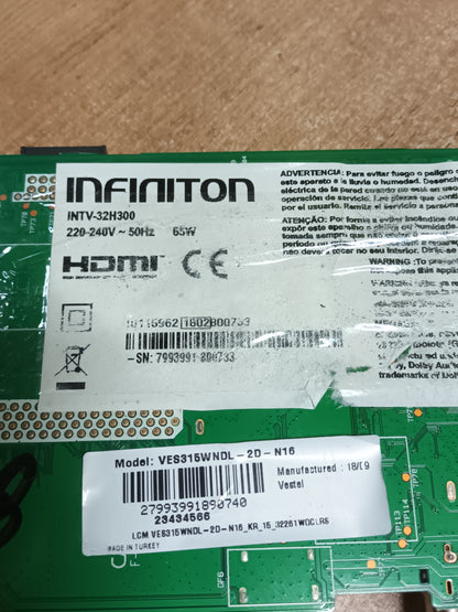 Placa main, 17MB140, de tv, INFINITON INTV-32H300,