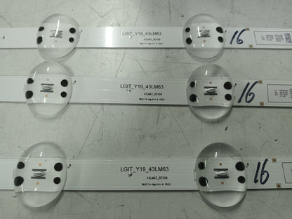 LG43LM6300PLA, TIRAS LED  (ref,16)