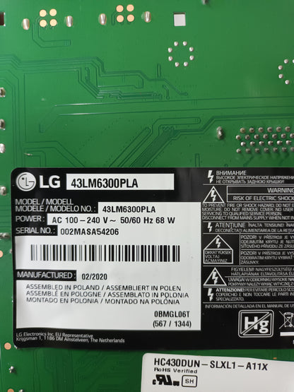 LG43LM6300PLA, TIRAS LED  (ref,16)