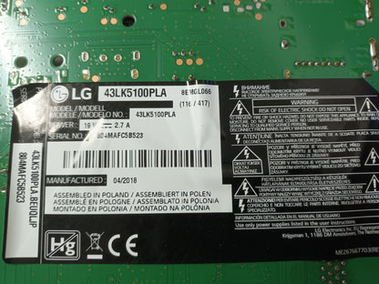 KIT 6 tiras de retroiluminación de LG43LK5100PLA