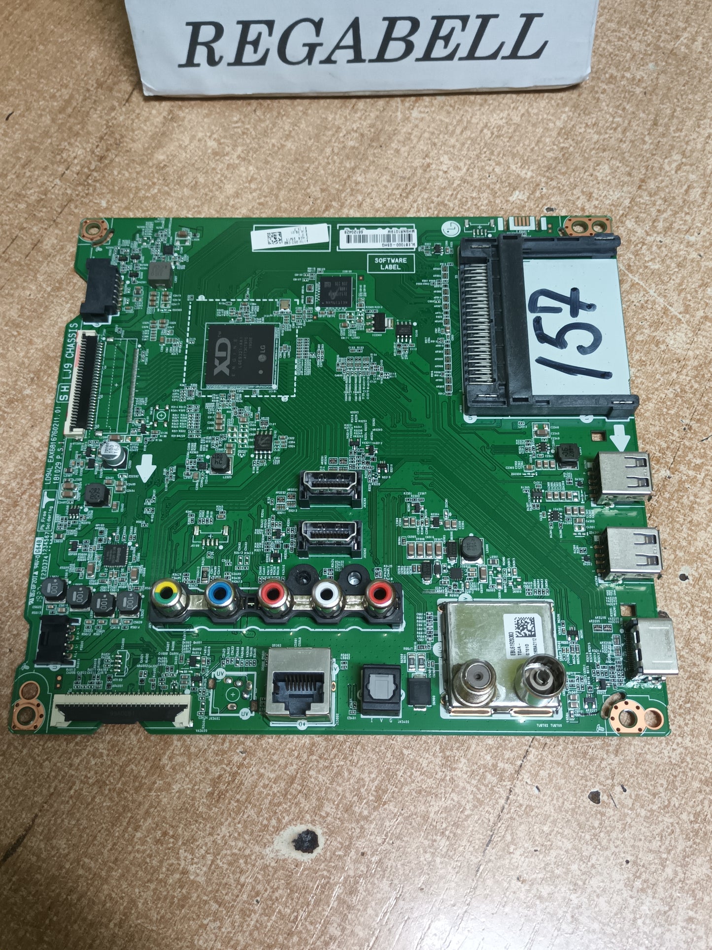 Placa main, EAX68167602(1.0), EBT66120428, de una tv LG32LM630BPLA