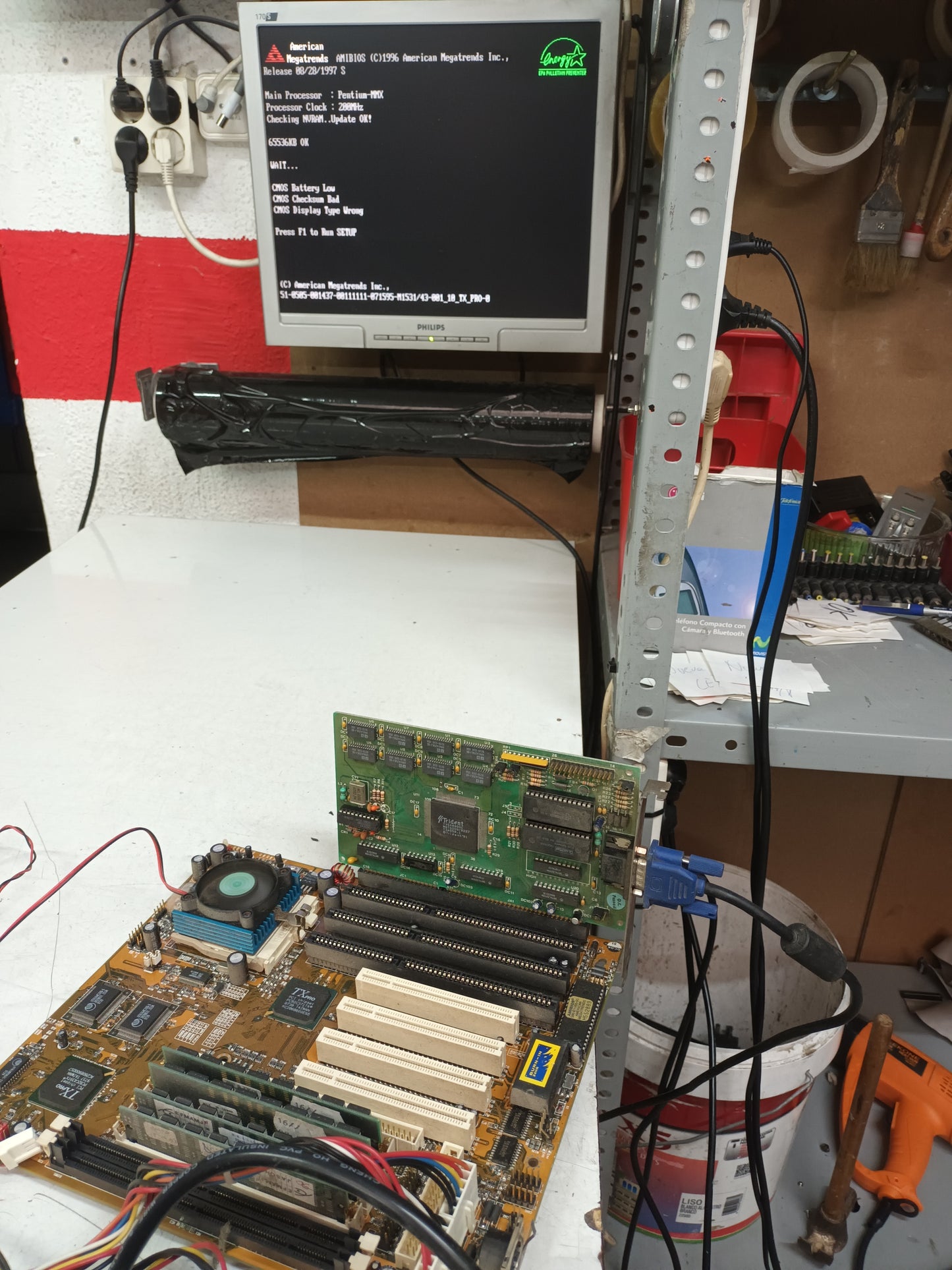 PLACA BASE PC, Socket 7 AT chipset TX Pro, ref.30