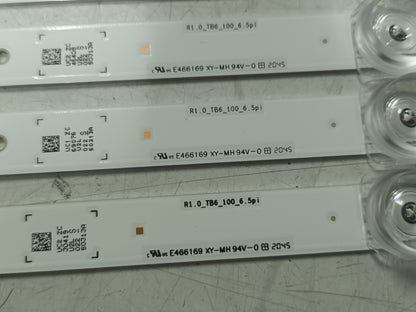 KIT DE 10 tiras de retroiluminación SAMSUNG UE65TU7095U