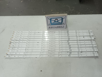 HISENSE 65A7GQ, KIT TIRAS LED NUEVAS (ref,55)