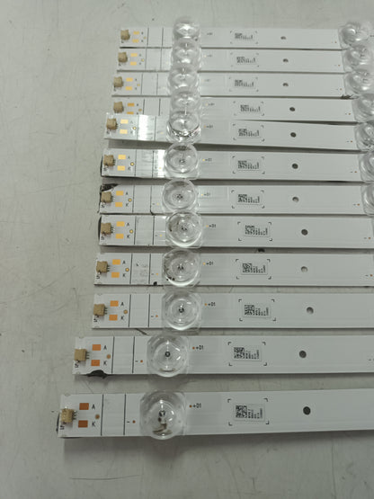 HISENSE 65A7GQ, KIT TIRAS LED NUEVAS (ref,55)