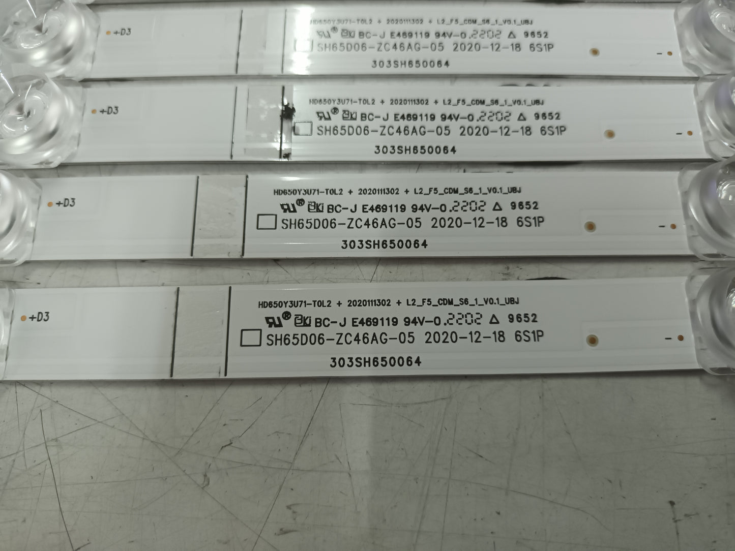 HISENSE 65A7GQ, KIT TIRAS LED NUEVAS (ref,55)