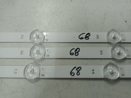 TOSHIBA 43UA3083DG, KIT TIRAS LED, (ref,68)