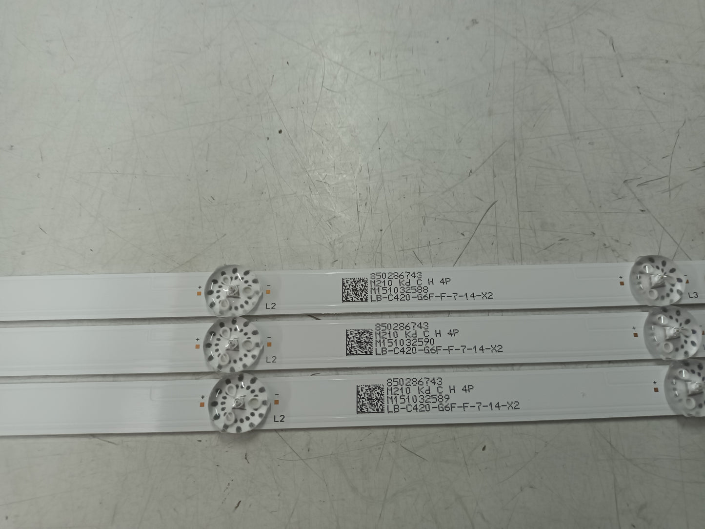 OK ODL42850FC-TAB, KIT TIRAS LED NUEVAS (ref,82)