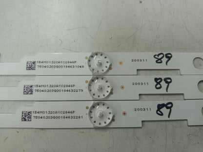 SHARP LC-43UI7253E, KIT TIRAS LED, (ref,89)
