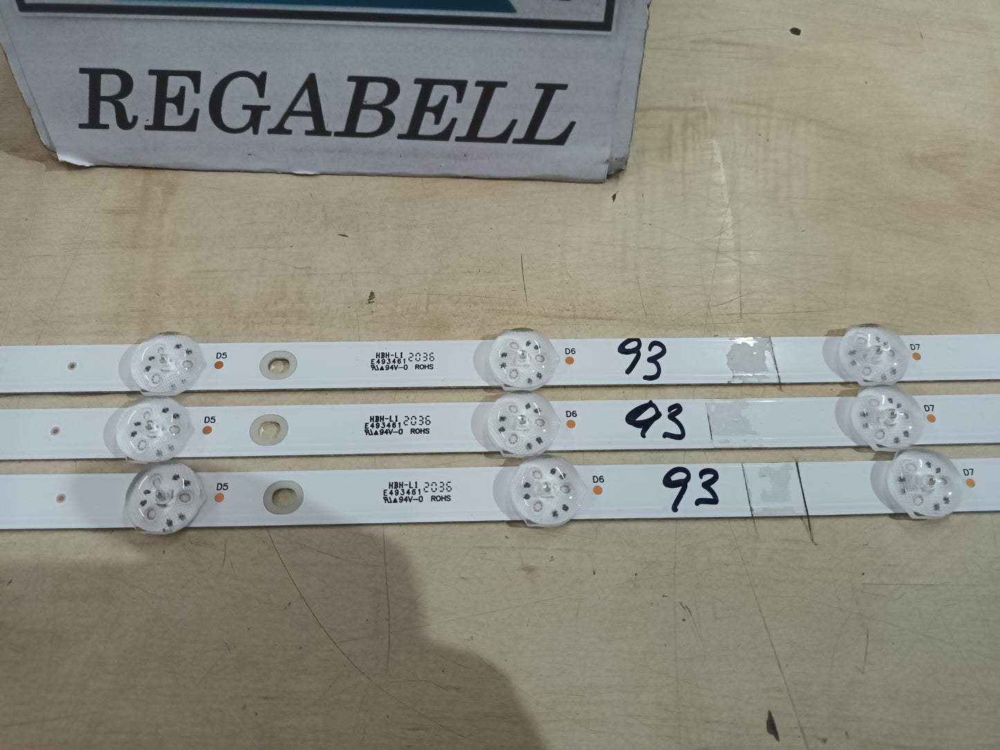 inves led 43 4K SMART, KIT TIRAS LED (ref,93)