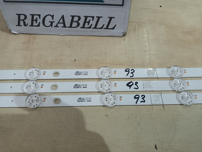 inves led 43 4K SMART, KIT TIRAS LED (ref,93)