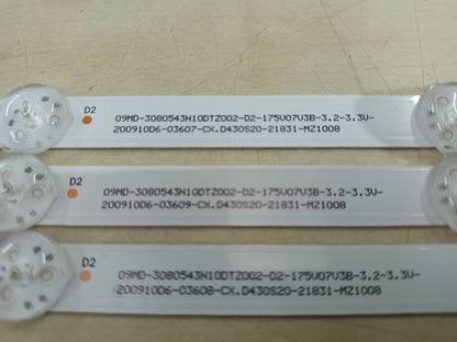 inves led 43 4K SMART, KIT TIRAS LED (ref,93)
