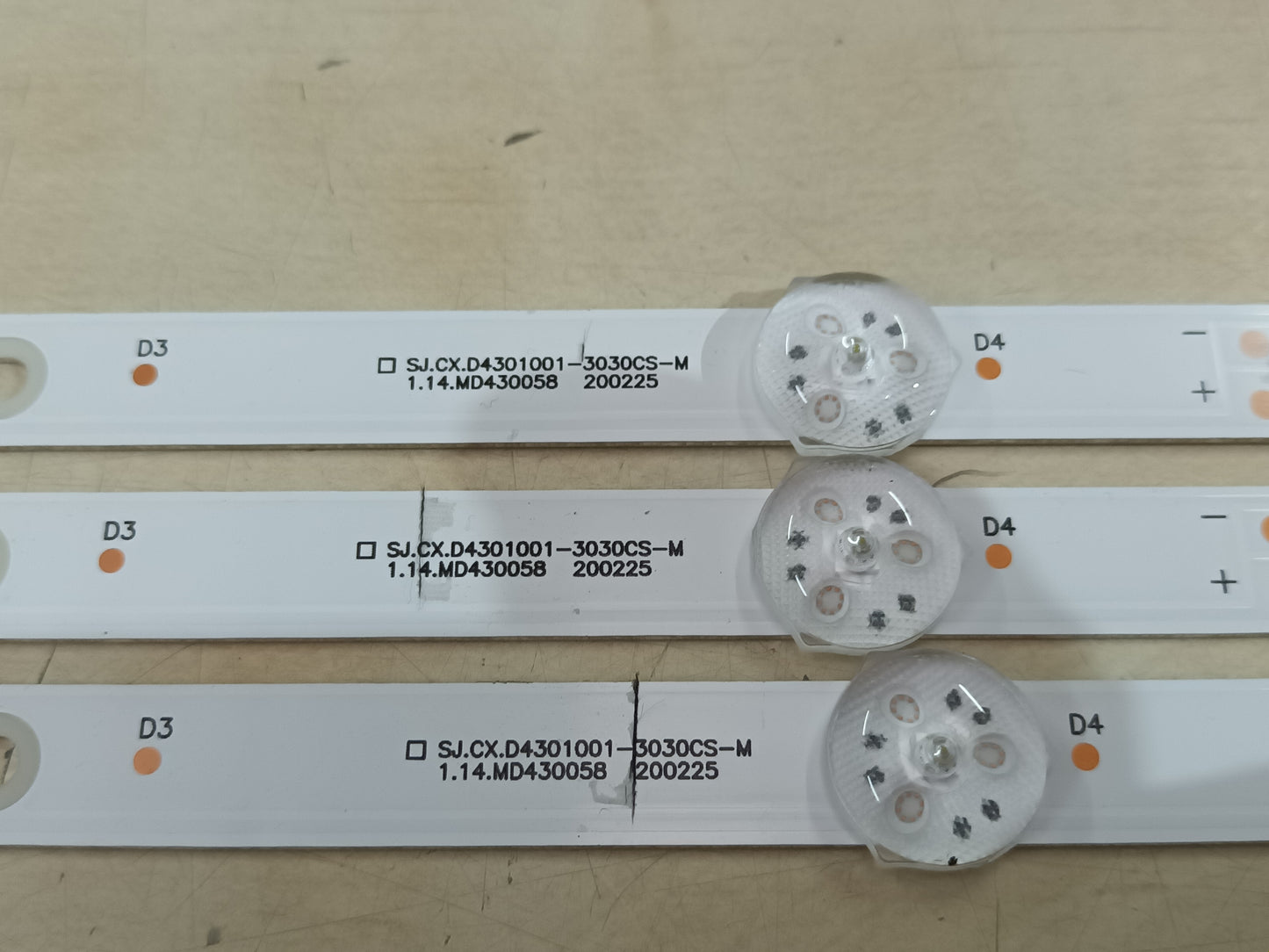 inves led 43 4K SMART, KIT TIRAS LED (ref,93)